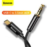 Câble audio Baseus Yiven Type-C mâle vers 3,5 mâle Noir (CAM01-01)