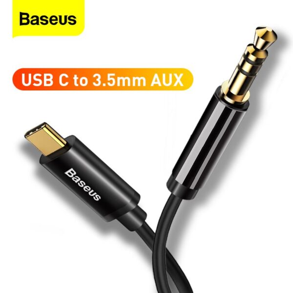 Câble audio Baseus Yiven Type-C mâle vers 3,5 mâle Noir (CAM01-01)