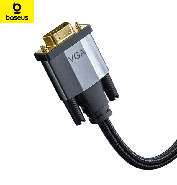 Baseus Câble adaptateur HD mâle vers VGA mâle 2 m Gris,CAKSX-K0G