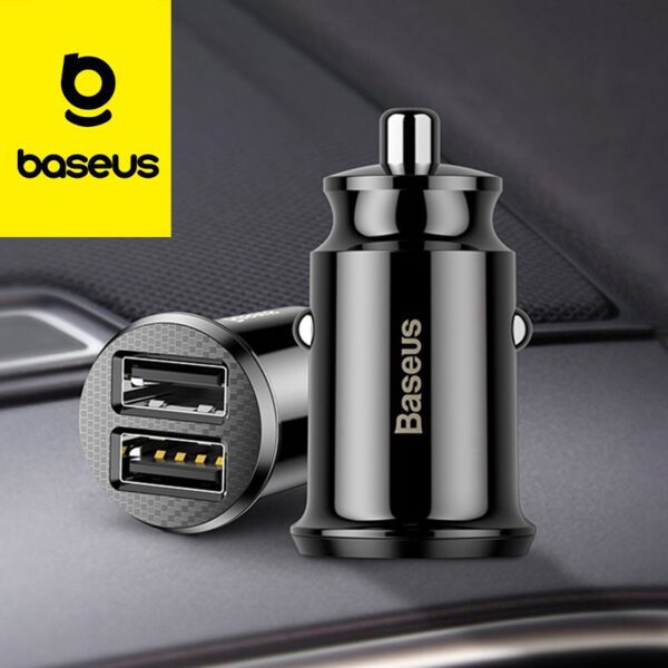 Chargeur voiture Baseus 2x USB 4.8 A noir CCALL-ML01