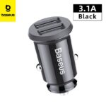 Chargeur voiture Baseus 2x USB 4.8 A noir CCALL-ML01