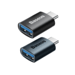 Baseus Adaptateur Mini OTG Type-C/USB-A Noir (ZJJQ000001)