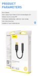 Baseus Adaptateur L54 USB-C vers jack audio 3,5 mm noir (CATL54-01)