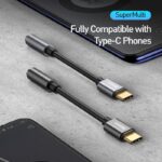 Baseus Adaptateur L54 USB-C vers jack audio 3,5 mm noir (CATL54-01)