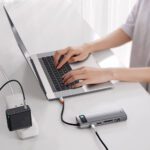 HUB Convertisseur 9en1 USB-C Gleam Baseus  gris (CAHUB-CU0G)