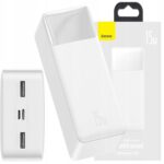 Powerbank charge rapide Type C 30000 mAh 15W bipow Blanc (PPDML-K02)