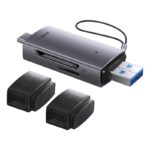 Lecteur de carte Baseus double sortie USB-A et Type-C vers SD/TF (WKQX060113)