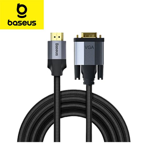 Baseus Câble adaptateur HD mâle vers VGA mâle 2 m Gris,CAKSX-K0G