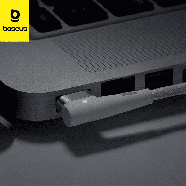 Baseus  Câble pour PC portable Macbook Type-C vers port L 60W 2m Blanc CATXC-W02