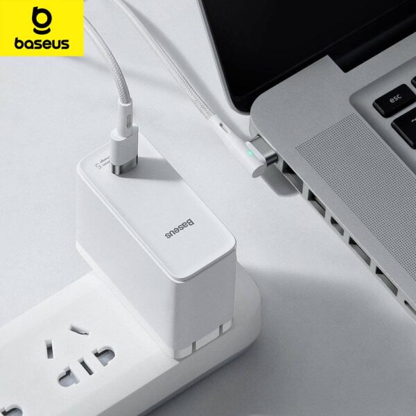 Baseus  Câble pour PC portable Macbook Type-C vers port L 60W 2m Blanc CATXC-W02