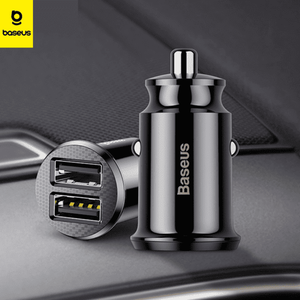 Chargeur voiture Baseus 2x USB 4.8 A noir CCALL-ML01