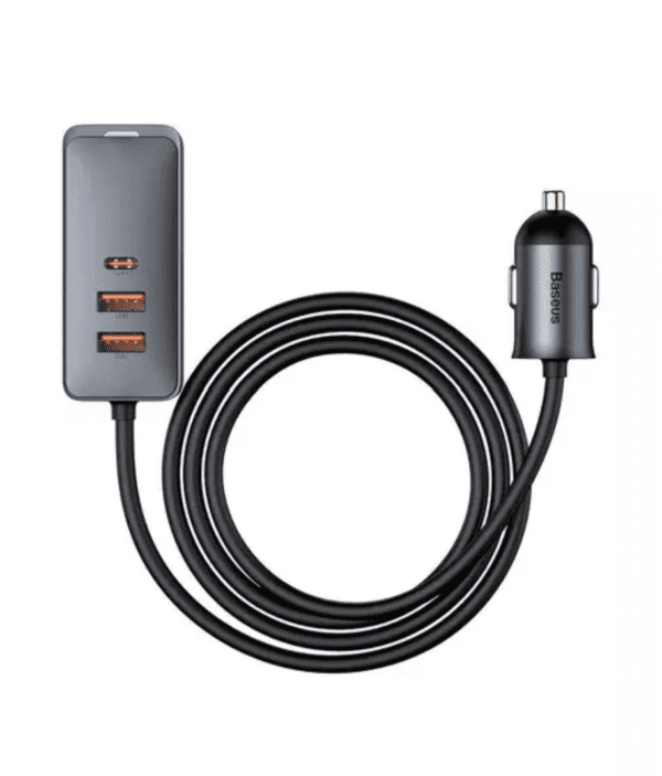 Baseus chargeur allume cigare Together 3xUSB/1xUSB Type C 120W gris CCBT-A0G