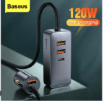 Baseus chargeur allume cigare Together 3xUSB/1xUSB Type C 120W gris CCBT-A0G