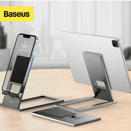 Support de bureau pliable Baseus pour tablette et smarphone gris (LUKP000013)