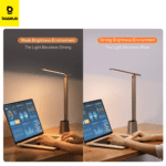 Lampe de bureau LED sans fil Baseus Smart Eye avec batterie 2200 mAh gris DGZG-0G