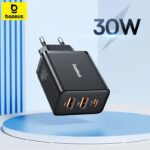 Chargeur rapide Baseus USB Type-C + 2x USB 30W 3A – Noir – CCXJ-E01 – Abidjan, Côte d’Ivoire