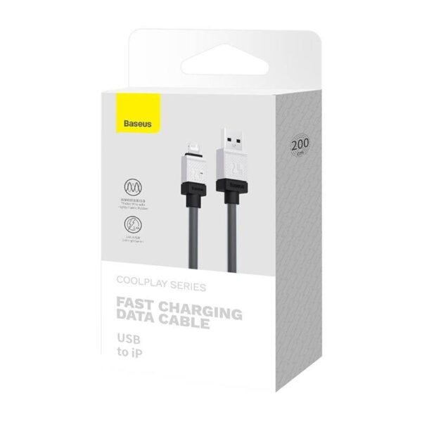 Câble de charge rapide Baseus USB-A vers Lightning 2m,, noir (CAKW000501)