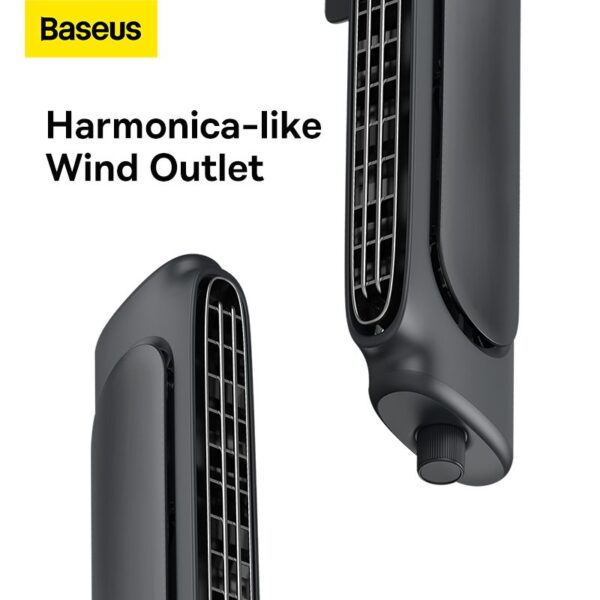 Baseus ventilateur de bureau sur pied pour moniteur rafraîchissant noir (ACQS000001)