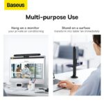 Baseus ventilateur de bureau sur pied pour moniteur rafraîchissant noir (ACQS000001)