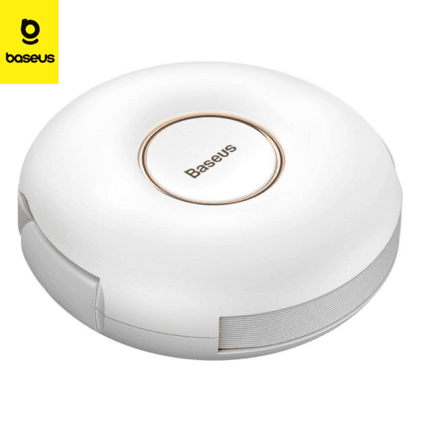 Baseus cable magnetique 3in1 charge rapide retractable 20W BLANC (CAMLC-02)