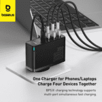 CCGAN2P-L01 – CHARGEUR BASEUS GAN2 PRO 100W 2X USB-C + 2X USB + CÂBLE USB-C