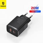 Chargeur Baseus charge rapide USB Type C 20W 3A noir CCXJ-B01