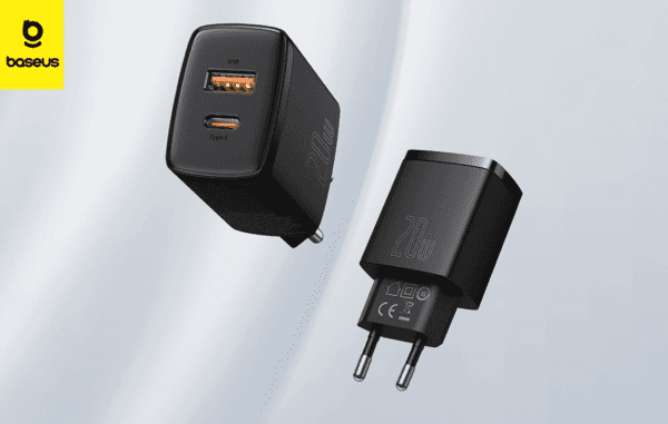 Chargeur Baseus charge rapide USB Type C 20W 3A noir CCXJ-B01