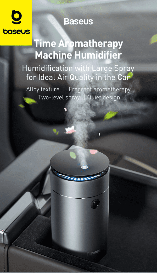 Humidificateur de voiture hydratant Baseus Noir (CRJSQ01-01)