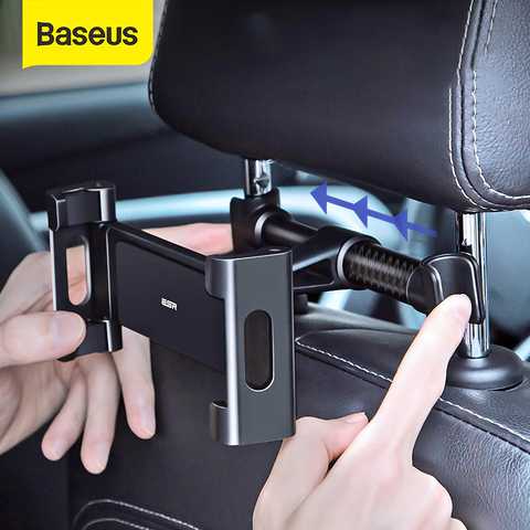 Baseus Support de voiture pour tablette pour siège arrière noir (SUHZ-01)