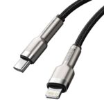 Baseus Cable cafule ultra rapide 20W Type-C viers Lightning 2 m noir (CATLJK-B01)