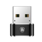 Adaptateur Baseus de USB Type-C vers USB noir (CAAOTG-01)