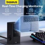 Baseus Multiprise 6 Ports 1,5m PowerCombo 2AC+2U+2C+Rétractable-C100W Pour Ordinateur Portable