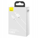 Câble de données de charge rapide Baseus Superior Series USB vers IP 2,4A 1 m blanc CALYS-A02