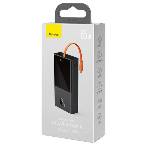 Powerbank charge ultra rapide compatible Ordinateur portable via Type C Elf 65W 20000mAh (PPJL000001)