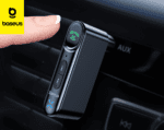 Récepteur audio Bluetooth Baseus Qiyin AUX mini jack pour voiture noir (WXQY-01)