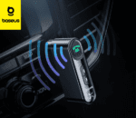 Récepteur audio Bluetooth Baseus Qiyin AUX mini jack pour voiture noir (WXQY-01)