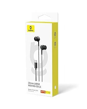Écouteurs filaires Baseus Encok C17 USB-C – Qualité audio HD, microphone intégré, confort et design élégant – Idéal pour smartphones, tablettes et PC. A00164300113