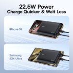 Powerbank à charge rapide sans fil Baseus MagPro 5000 mAh PD 20 W avec support magnétique - Noir