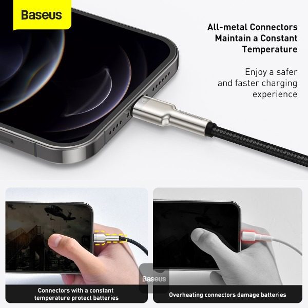 Câble Baseus Cafule Series – USB vers Lightning – 2.4A – 25 cm