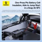 Baseus Primetrip Super Energy 4-en-1 – Booster de batterie voiture 1200A avec compresseur, power bank et lampe