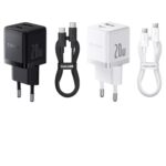 Chargeur Mural Baseus Palm 20W + Câble Type-C vers Type-C 60W (1m)