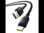 Baseus Silky Series – Câble de Charge USB-A vers Type-C 100W – 2m | Noir Ultra-Souple P10377703113-01
