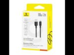 Baseus Silky Series – Câble de Charge USB-A vers Type-C 100W – 2m | Noir Ultra-Souple P10377703113-01