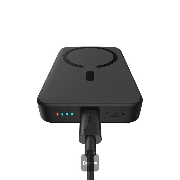 Baseus Power Bank 10 000 mAh – Magnétique sans fil 20W – Charge rapide – Noir
