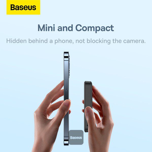 Baseus Power Bank 10 000 mAh – Magnétique sans fil 20W – Charge rapide – Noir