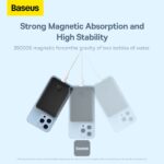 Baseus Power Bank 10 000 mAh – Magnétique sans fil 20W – Charge rapide – Noir