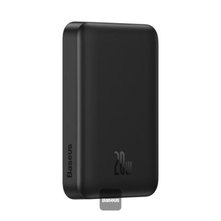 Baseus Power Bank 10 000 mAh – Magnétique sans fil 20W – Charge rapide – Noir