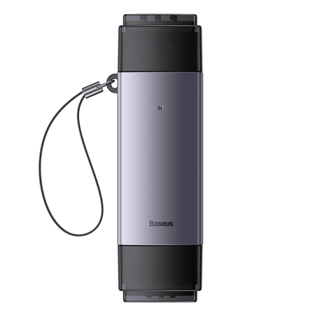 Lecteur de carte Baseus double sortie USB-A et Type-C vers SD/TF (WKQX060113)