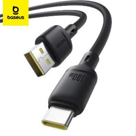 Câble Baseus Silky Series USB vers Type-C 100W – 1 m – Noir – P10377703113-00