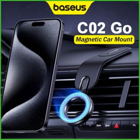 Support de téléphone de voiture Support mobile pliable Support de tableau de bord de console centrale rotatif à 360 °